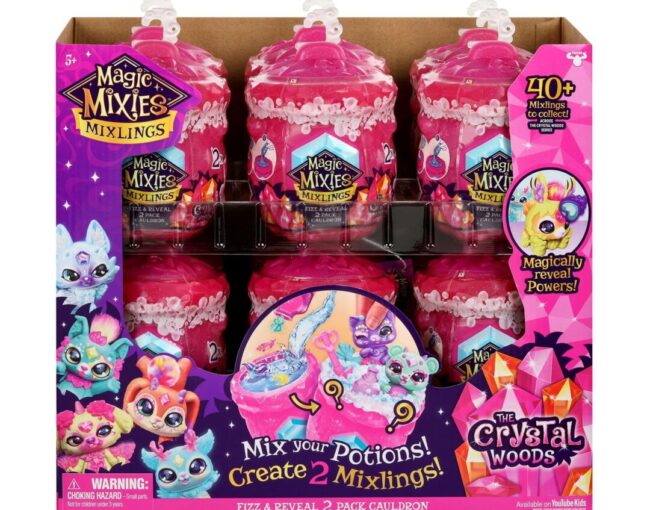 Giochi Preziosi Magic Mixies: Mixlings - The Crystal Woods Fizz & Reveal 2 Pack Gauldron S3 (MG008000)