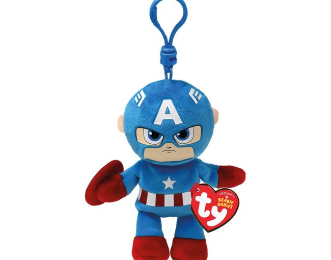 AS Beanie Babies Marvel: Captain America - Keychain Plush 8,5cm (1607-34004)