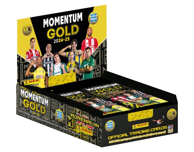 Panini Superleague 2025 Adrenalyn: Momentum Gold - Display of 10 Packs (6 Cards per Pack)