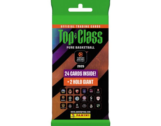 Panini Euroleague Top Class: Display of 10 Special Packs (24 cards plus 2 bonus Cards per Pack)