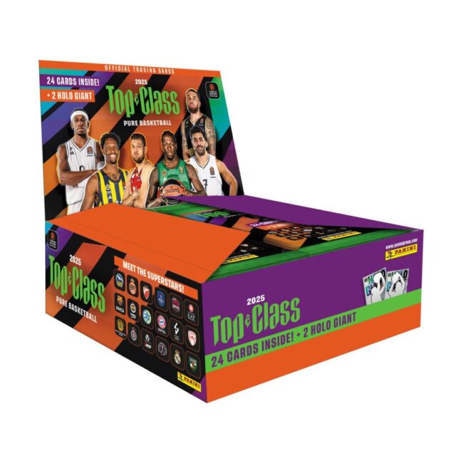Panini Euroleague Top Class: Display of 10 Special Packs (24 cards plus 2 bonus Cards per Pack) - Image 2