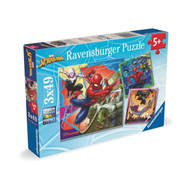 Ravensburger: Marvel Spiderman - Puzzle (3x49pcs) (12004115) - Image 3
