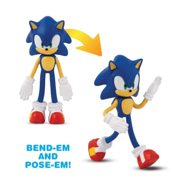 Giochi Preziosi Bend-Ems: Sonic The Hedgehog - Sonic Figure (BEH00000) - Image 2
