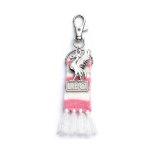 Carat Shop Liverpool FC - Pink Stripe Scarf & Liverbird Backpack Hanger (LFCBH003)