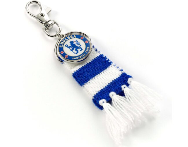 Carat Shop Chelsea FC - Blue Stripe Scarf and Logo Backpack Hanger (CFCBH002) - Image 2
