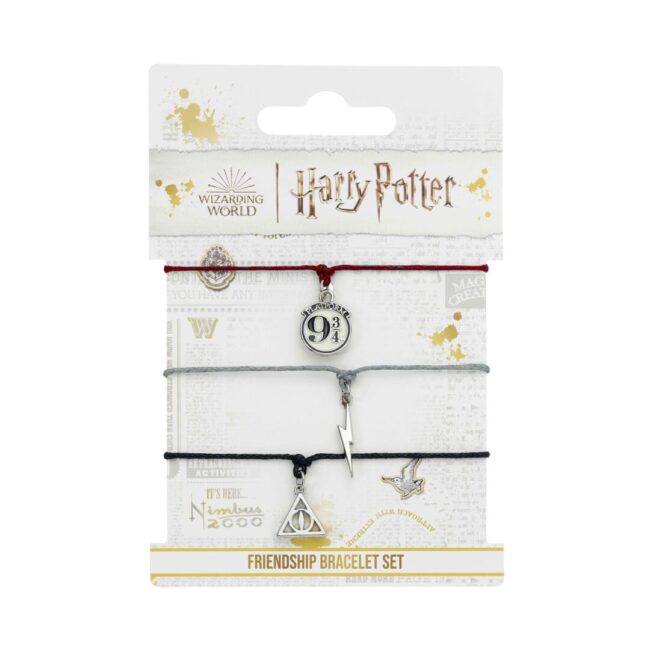 Carat Shop Harry Potter - Deathly Hallows Friendship Bracelet Set Multi (HPFB0450) - Image 2