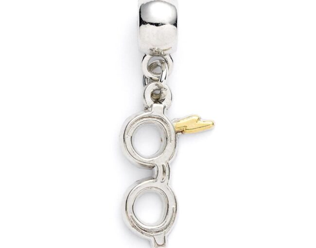 Carat Shop Harry Potter - Lightning Bolt with Glasses Slider Charm Silver (HP0176)