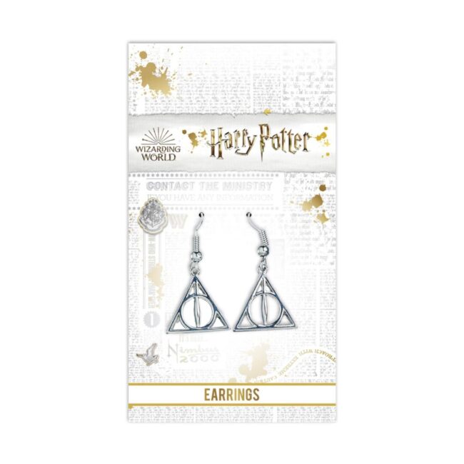 Carat Shop Harry Potter - Deathly Hallows Drop Earrings (WE0054) - Image 2