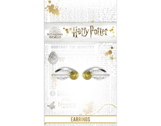 Carat Shop Harry Potter - Golden Snitch Stud Earrings (WES004) - Image 2
