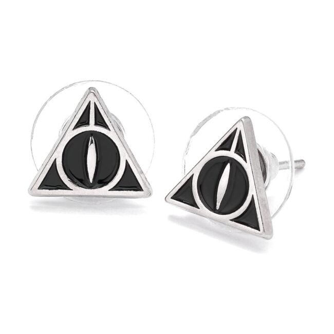 Carat Shop Harry Potter - Deathly Hallows Black Stud Earrings (WES0054) - Image 2