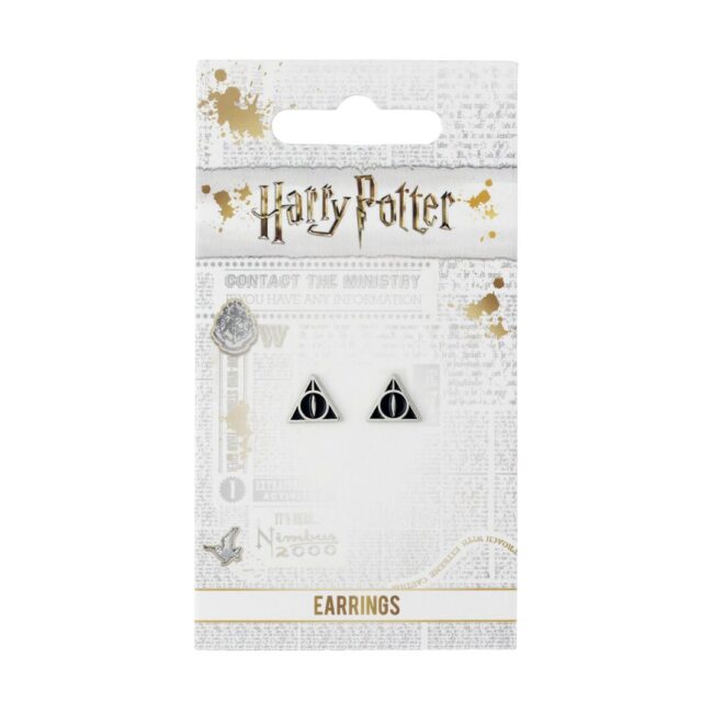 Carat Shop Harry Potter - Deathly Hallows Black Stud Earrings (WES0054) - Image 3