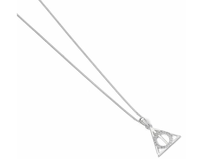 Carat Shop Harry Potter - Sterling Silver Deathly Hallows necklace with crystals (BHPSN002) - Image 2