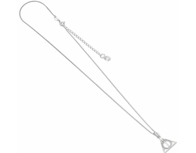Carat Shop Harry Potter - Sterling Silver Deathly Hallows necklace with crystals (BHPSN002) - Image 3