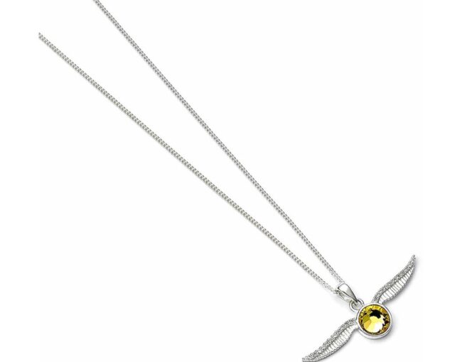 Carat Shop Harry Potter - Sterling Silver Golden Snitch Necklace with Crystals ( BHPSN004) - Image 2