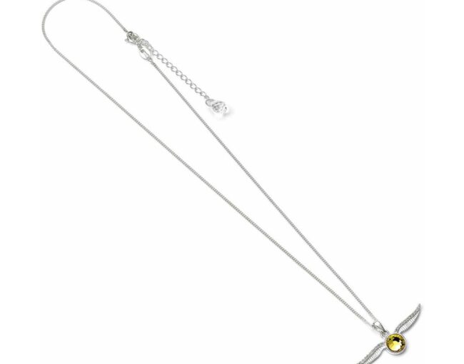 Carat Shop Harry Potter - Sterling Silver Golden Snitch Necklace with Crystals ( BHPSN004) - Image 3