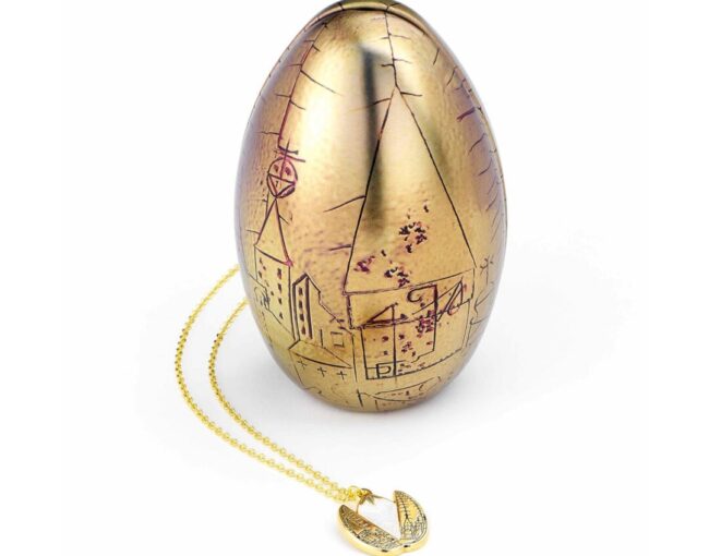 Carat Shop Harry Potter - Boxed Golden Egg Necklace in a Gift Tin - Gold (HPEE0380)