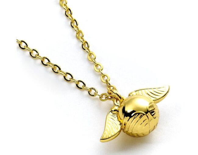 Carat Shop Harry Potter - Golden Snitch Gold Tone Necklace (WNX3D004)