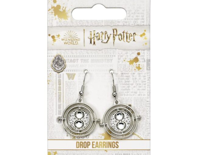 Carat Shop Harry Potter - Silver Tone Time Turner Drop Earrings (WE000673) - Image 2