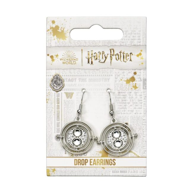 Carat Shop Harry Potter - Silver Tone Time Turner Drop Earrings (WE000673) - Image 2