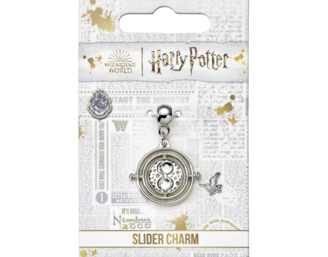 Carat Shop Harry Potter - Time Turner Silver Tone Slider Charm (HP000674) - Image 2