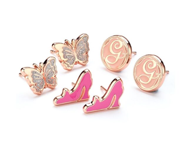 Carat Shop Wicked - Glinda Butterfly, G and Shoe Stud Earring Set (WKSE0001)
