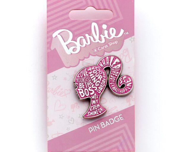 Carat Shop Barbie - Sparkly Silhouette Enamel Pin Badge (BMPB0002) - Image 2