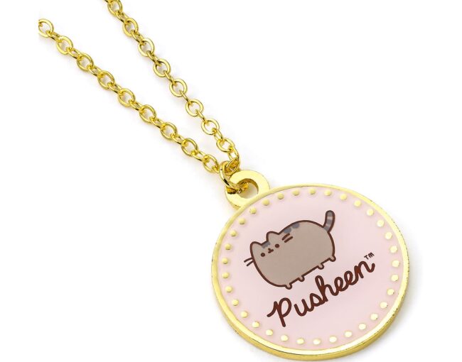 Carat Shop Pusheen - the Cat Pink name Necklace (PTCN0102)