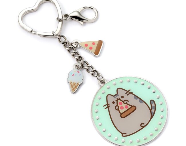 Carat Shop Pusheen - the Cat Pizza Keyring with Mini Charms (PTCK0106)