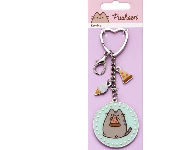 Carat Shop Pusheen - the Cat Pizza Keyring with Mini Charms (PTCK0106) - Image 2
