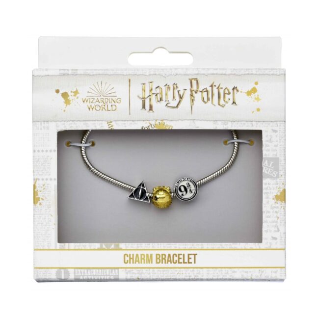 Carat Shop Harry Potter - Silver colour Bracelet with Three Bead Charms Silver (HP000372 ) - Image 2