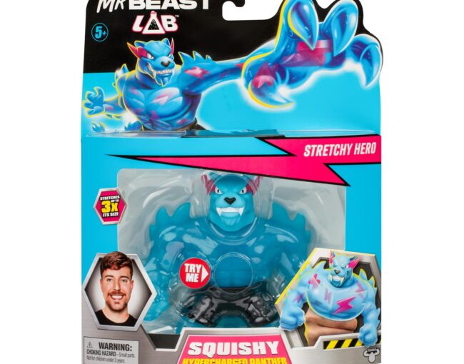 Giochi Preziosi Mr. Beast Lab: Stretchy Hero - Squishy Hypercharged Panther (24736) - Image 3