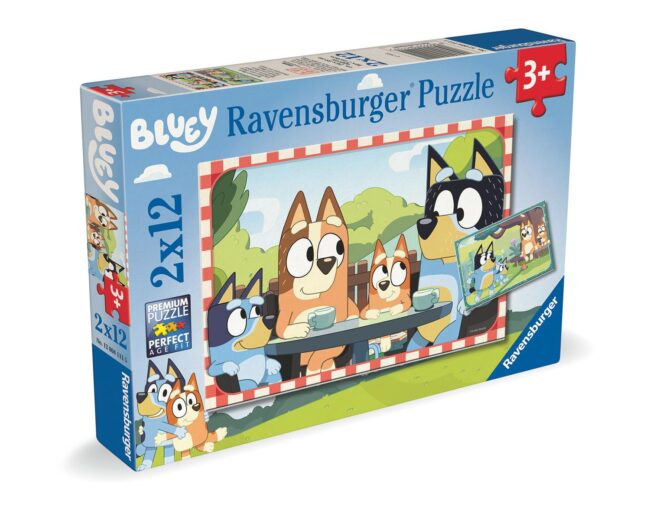 Ravensburger Puzzle: Bluey and the Heeler family (2x12pcs) (12004111) - Image 2