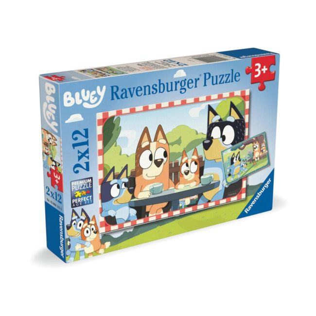 Ravensburger Puzzle: Bluey and the Heeler family (2x12pcs) (12004111) - Image 2