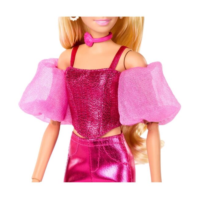 Mattel Barbie: Deluxe Style - Metallic Pink Set with Blonde Hair Doll (JFP40) - Image 3