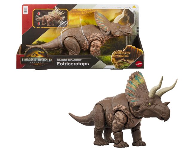 Mattel Jurassic World Rebirth: Gigantic Thrashers - Eotriceratops (JGB93)