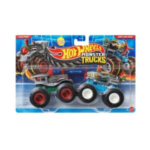 Mattel Hot Wheels Monster Trucks: Demolition Doubles - Loco Punk VS Airplane Mode (JCC66)