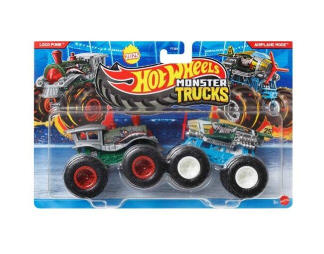 Mattel Hot Wheels Monster Trucks: Demolition Doubles - Loco Punk VS Airplane Mode (JCC66)