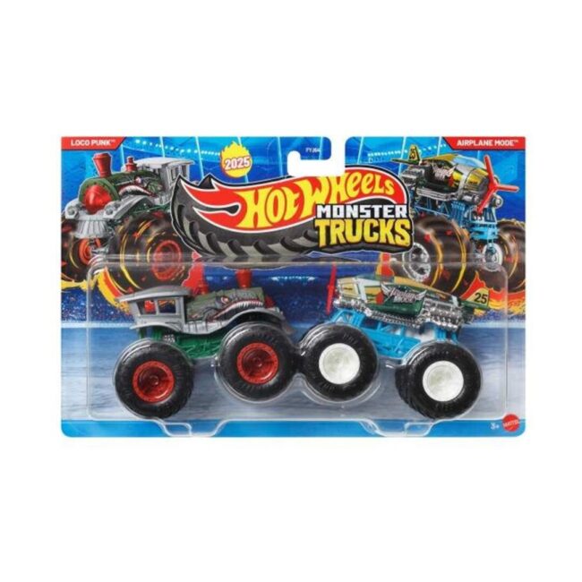 Mattel Hot Wheels Monster Trucks: Demolition Doubles - Loco Punk VS Airplane Mode (JCC66)