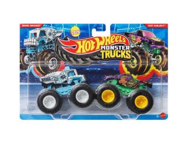 Mattel Hot Wheels Monster Trucks: Demolition Doubles - Bionic Bruiser VS Test Subject (JCC68)