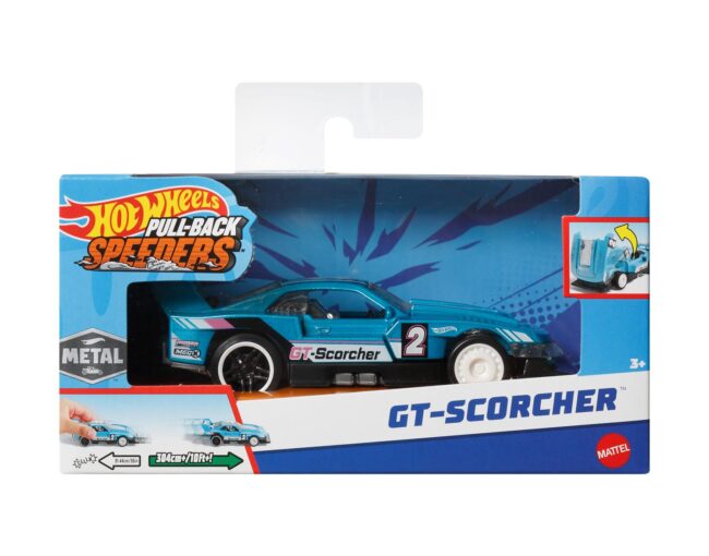 Mattel Hot Wheels: Pull-Back Speeders - GT-Scorcher (1:43) (HPR81)