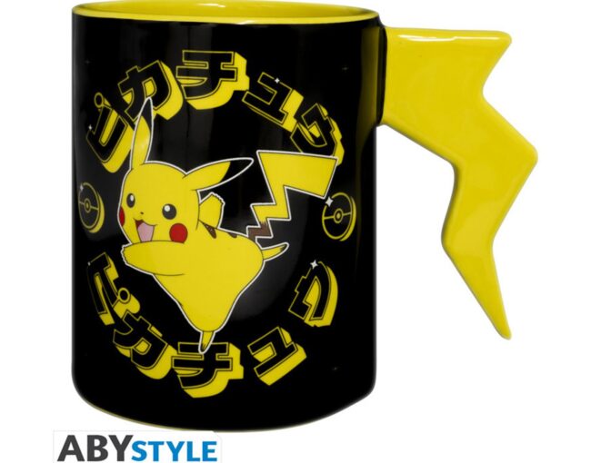 Abysse: Pokemon - Pikachu Lightening Bolt 3D Handle Mug (ABYMUGA345)