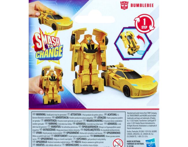 Hasbro: Transformers Earthspark 1 Step Smash Changers - BubbleBee (G0996) - Image 2