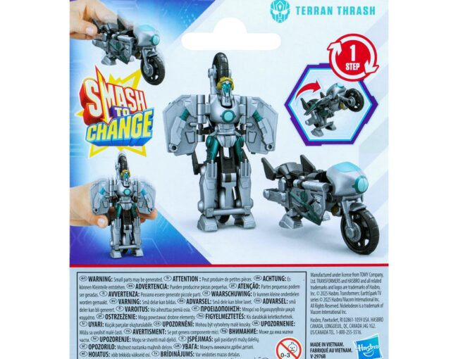 Hasbro: Transformers Earthspark 1 Step Smash Changers - Thrash (G0998) - Image 2
