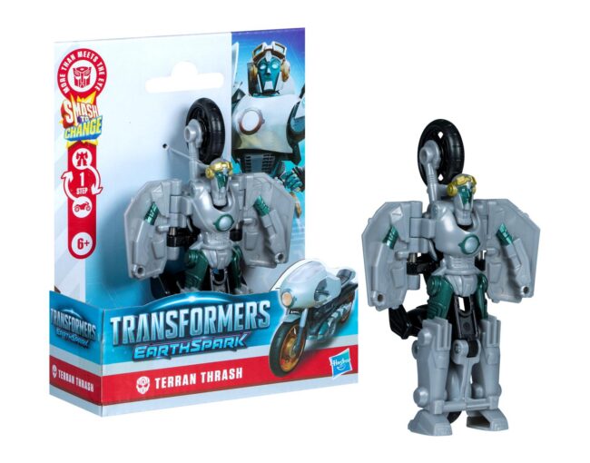 Hasbro: Transformers Earthspark 1 Step Smash Changers - Thrash (G0998) - Image 3