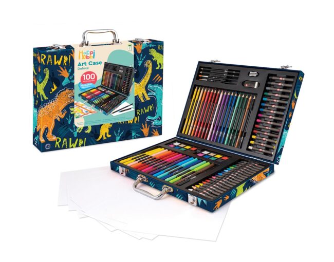 AS Happihobbi: Art Case Deluxe - Dinosaur 100 Accessories (En) (1038-82059)