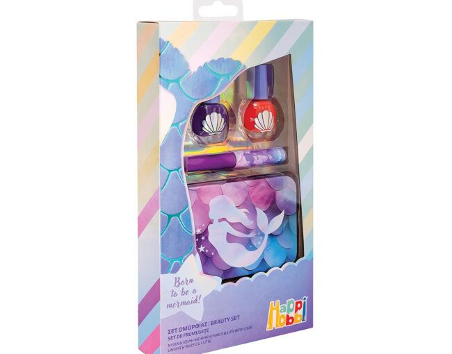 AS Happi Hobbi: Beauty Set - Born to be a Mermaid Nails & Lips with Case (1081-60003) - Image 2