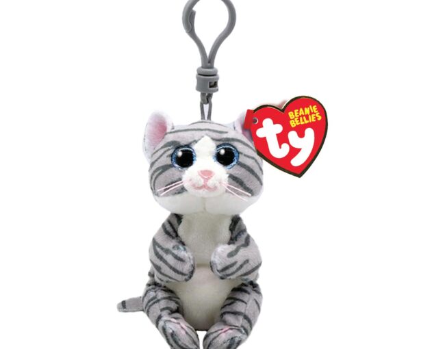 AS TY Beanie Bellies: Mitzi the Grey Cat - Keychain Plush 8,5cm (1607-43100)