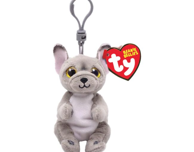 AS TY Beanie Bellies: Wilfred the Grey Dog - Keychain Plush 8,5cm (1607-43111)