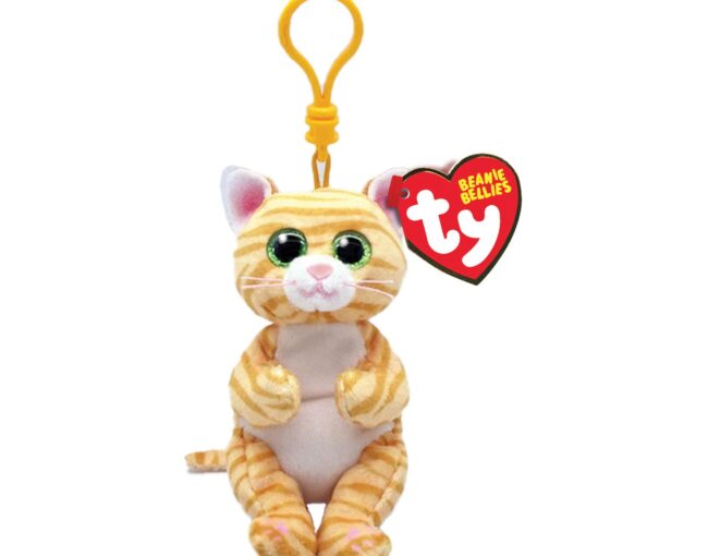 AS TY Beanie Bellies: Mango the Gold Striped Cat - Keychain Plush 8,5cm (1607-43112)