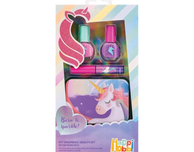AS Happi Hobbi: Beauty Set - Born to Sparkle Nails & Lips with Case (1081-60003)